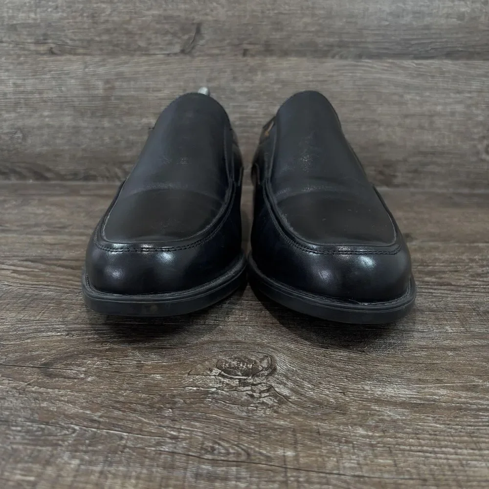 Florsheim Midtown Moc Toe Loafer Men's 9 D Black Slip On Dress Square Toe Shoes